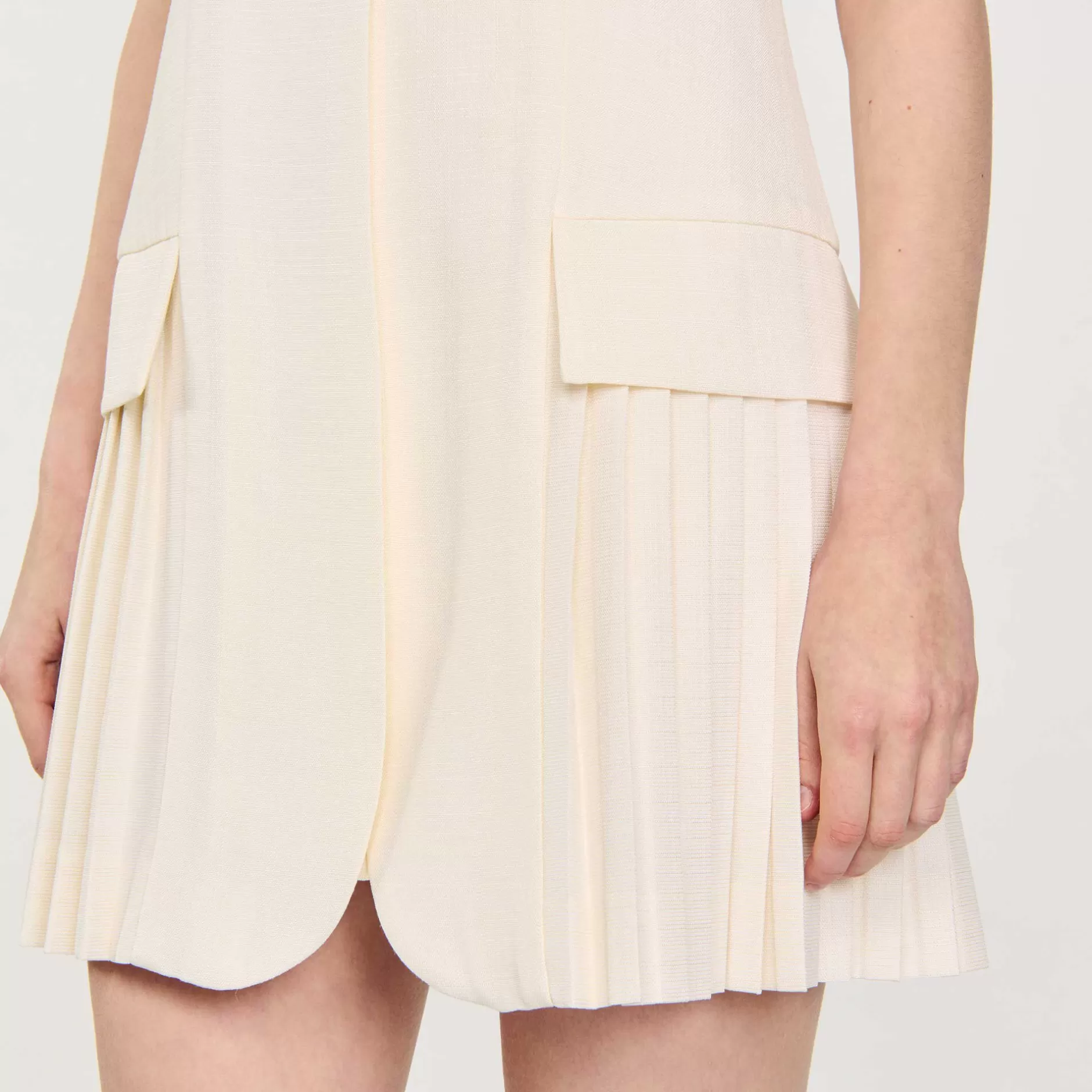 Sandro Abito Corto Stile Tailleur A Pieghe<Donna Abiti