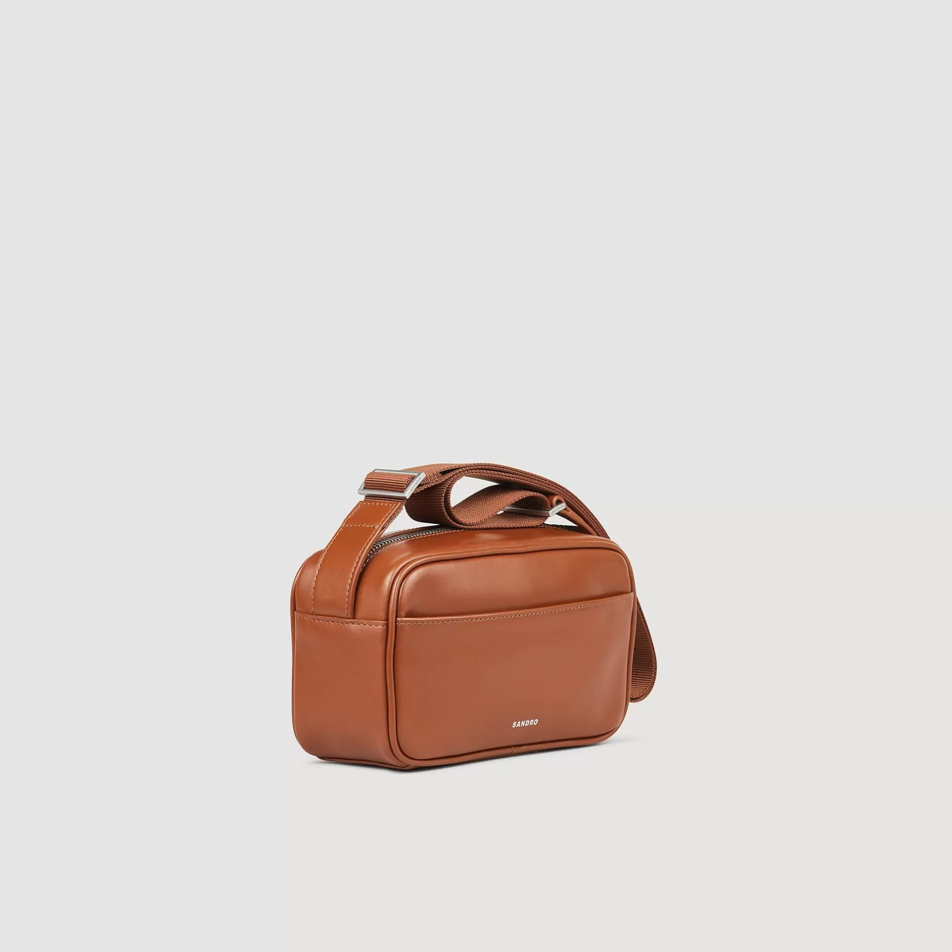 Sandro Borsa Piccola In Pelle Liscia<Uomo Borse Mini | Borse A Tracolla