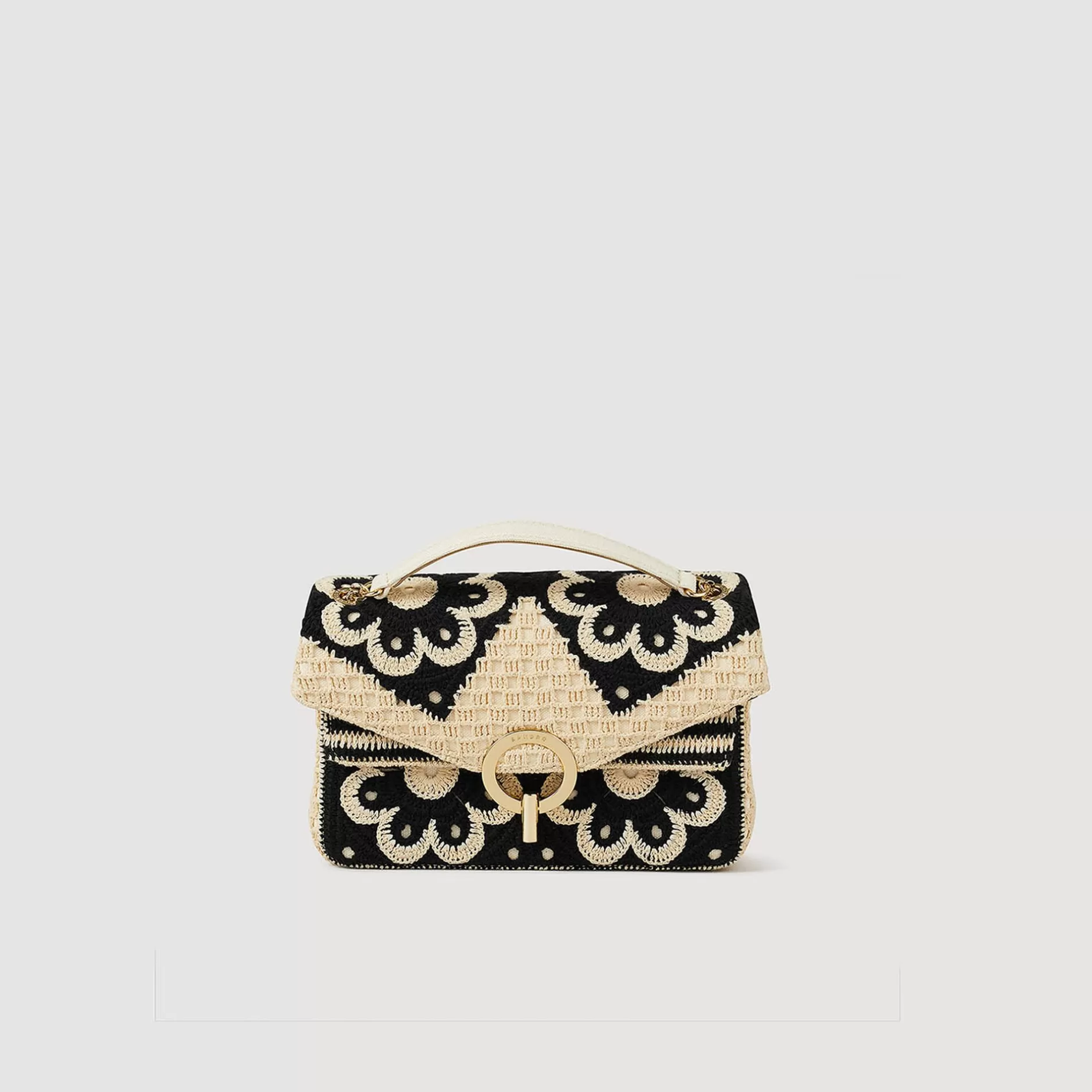 Sandro Borsa Yza In Crochet Bicolor<Donna Borse A Spalla | Borse A Tracolla