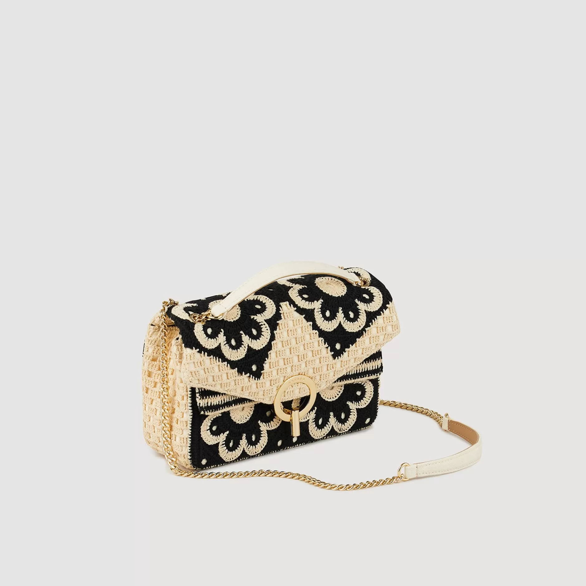 Sandro Borsa Yza In Crochet Bicolor<Donna Borse A Spalla | Borse A Tracolla