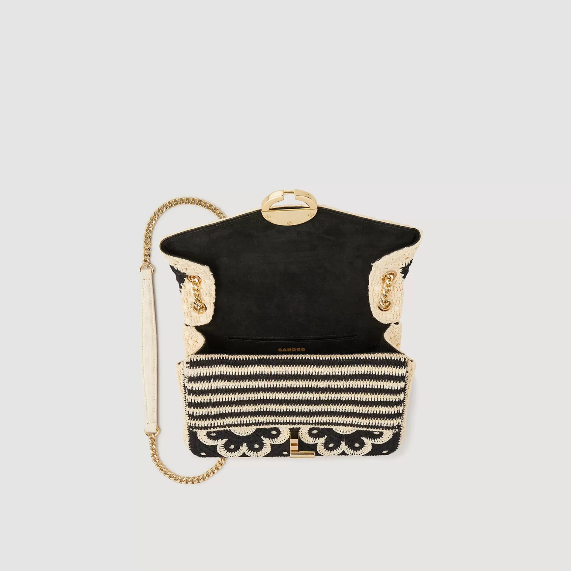 Sandro Borsa Yza In Crochet Bicolor<Donna Borse A Spalla | Borse A Tracolla