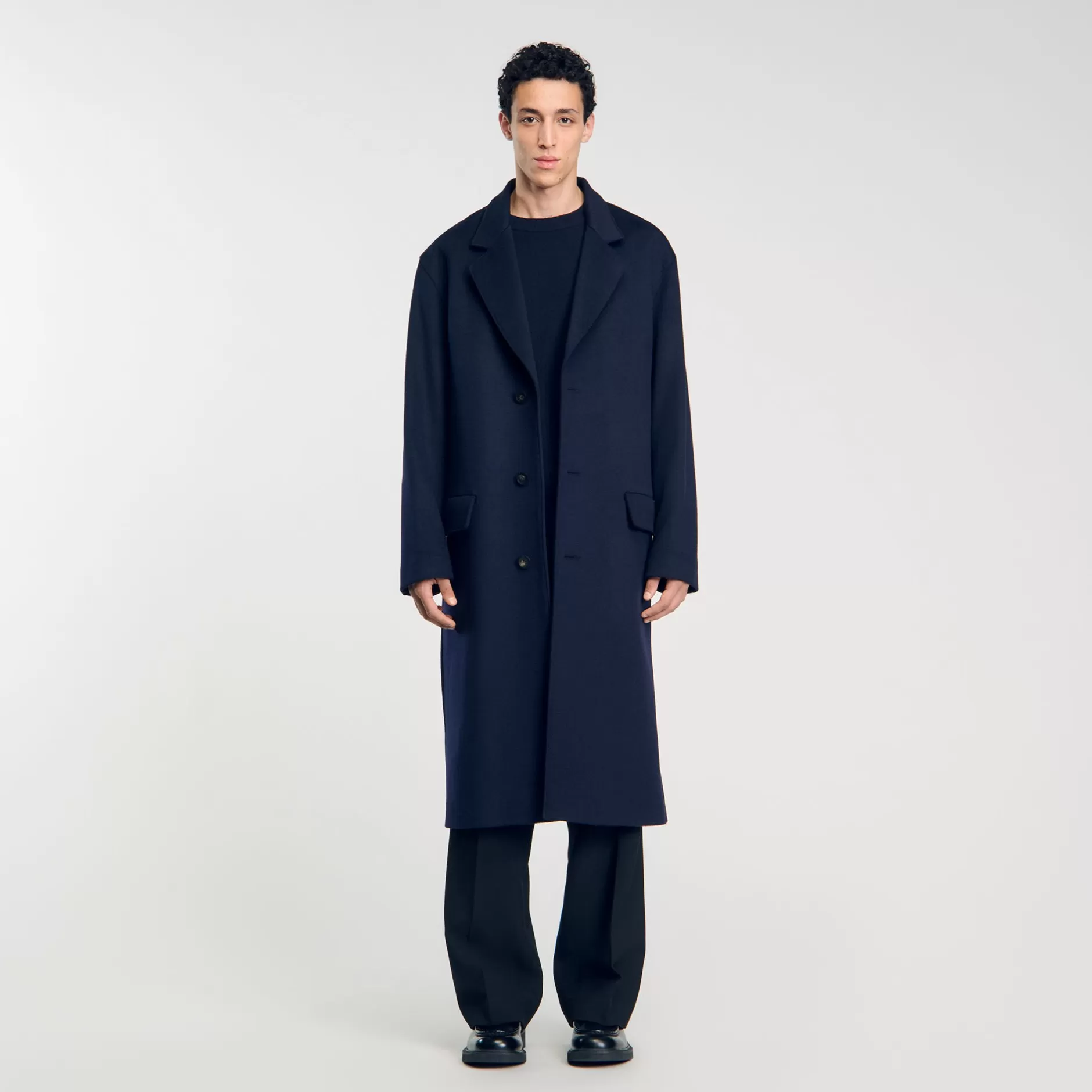 Sandro Cappotto Oversize<Uomo Cappotti & Giubbotti