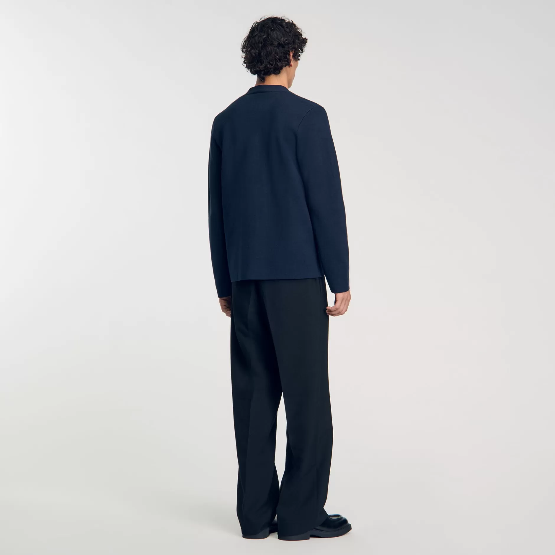Sandro Cardigan Con Dettaglio A Fiore<Uomo Maglioni & Cardigan