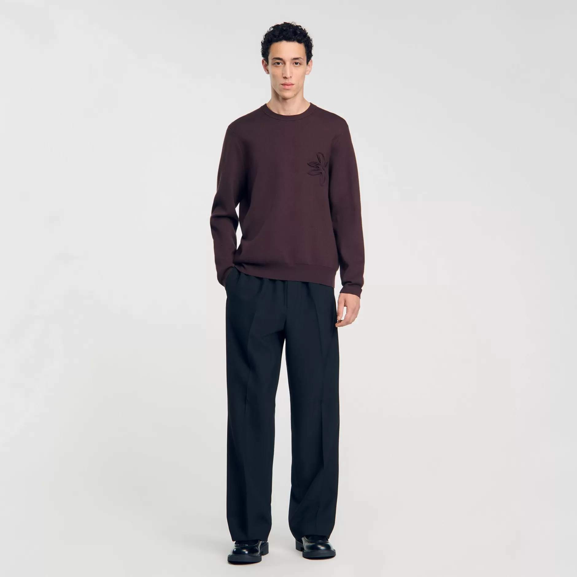 Sandro Felpa A Fiori<Uomo Felpe & Jogging | Maglioni & Cardigan