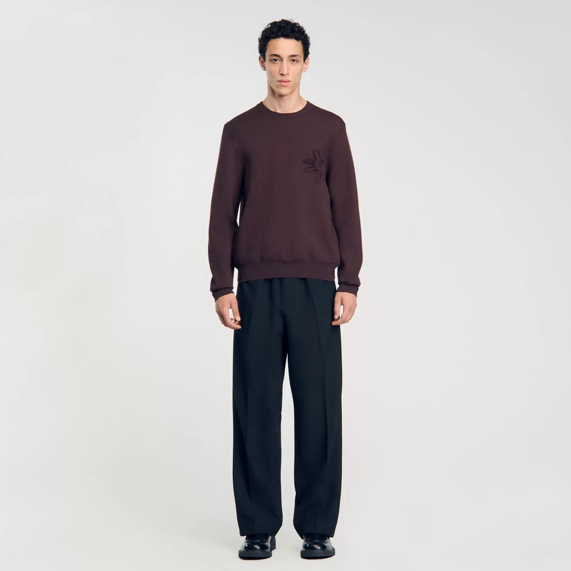 Sandro Felpa A Fiori<Uomo Felpe & Jogging | Maglioni & Cardigan