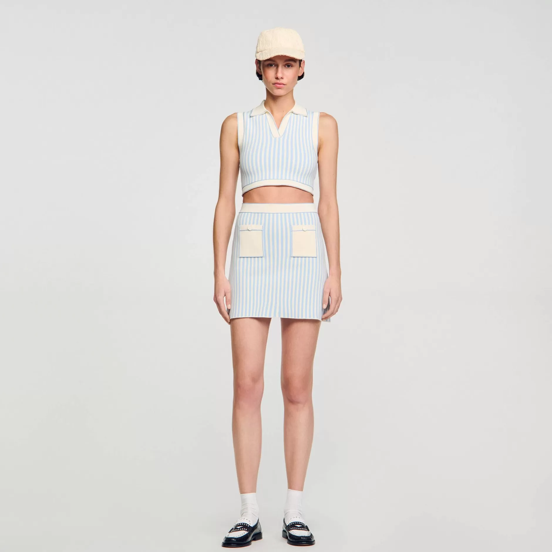 Sandro Gonna Corta Plissettata<Donna Sets | Gonne & Short