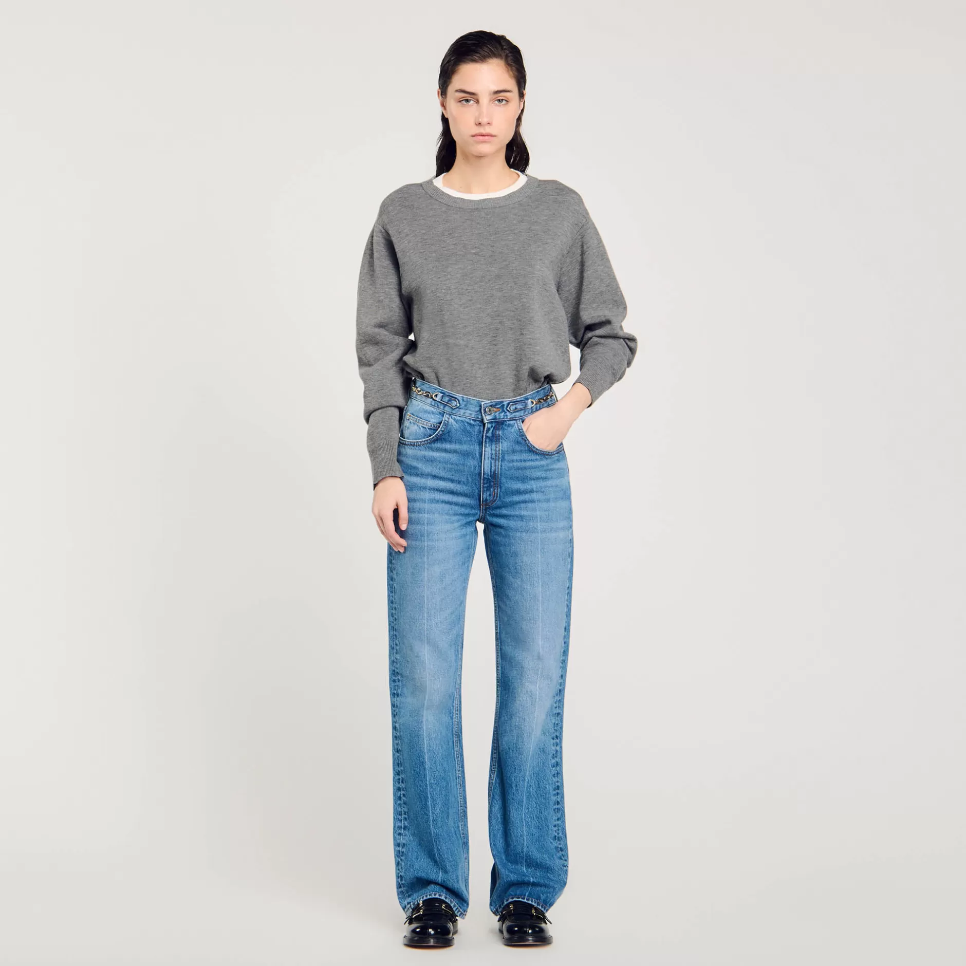 Sandro Jeans Con Dettaglio Cordoncino<Donna Pantaloni & Jeans