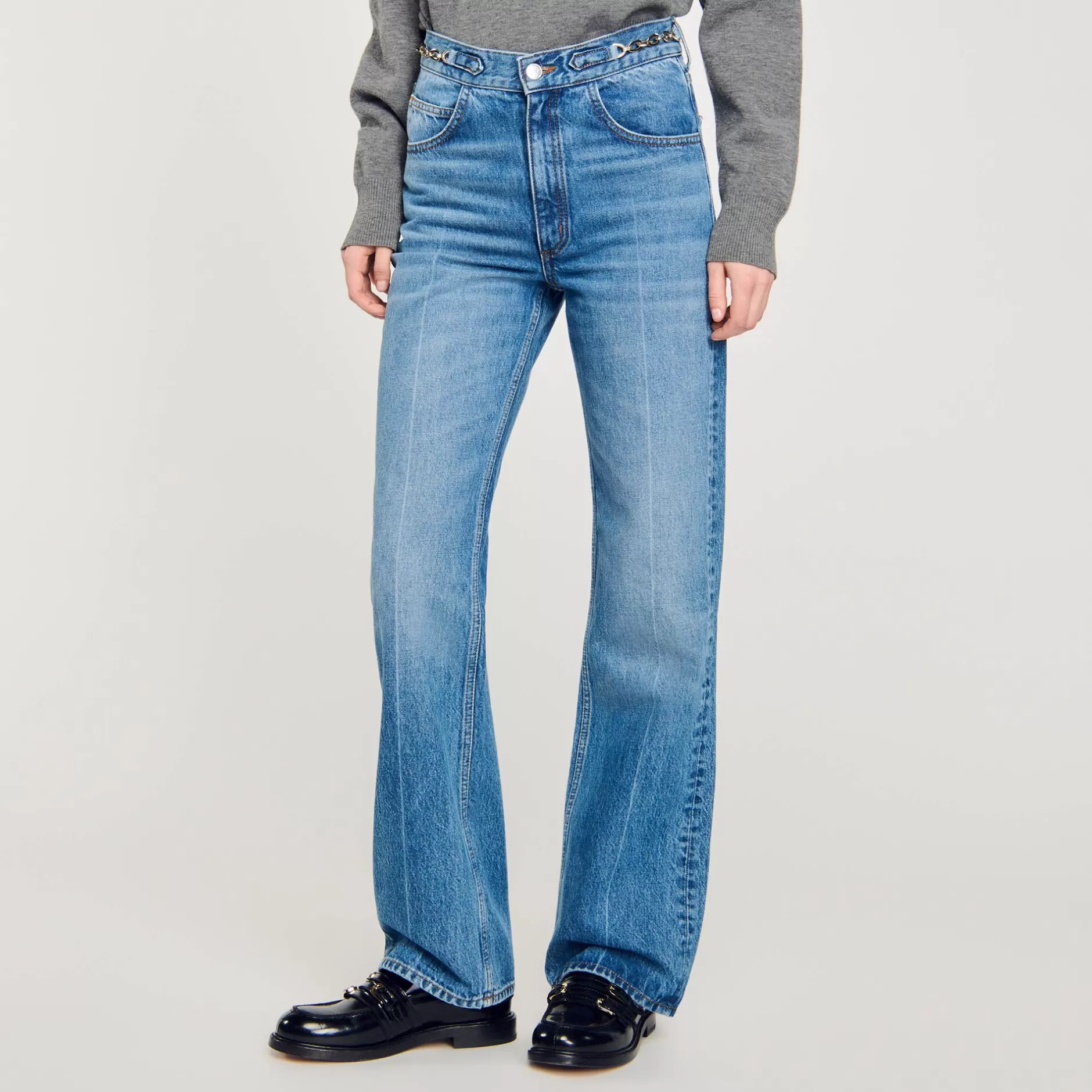 Sandro Jeans Con Dettaglio Cordoncino<Donna Pantaloni & Jeans