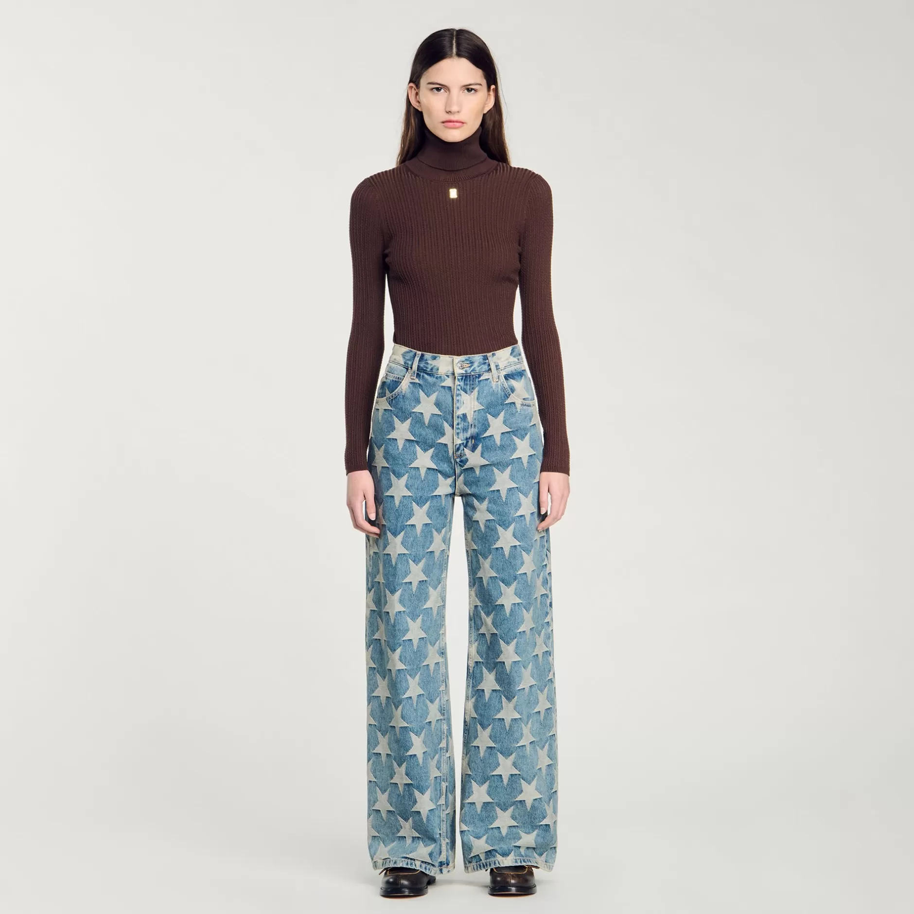 Sandro Jeans Con Stelle In Jacquard<Donna Pantaloni & Jeans | Sets