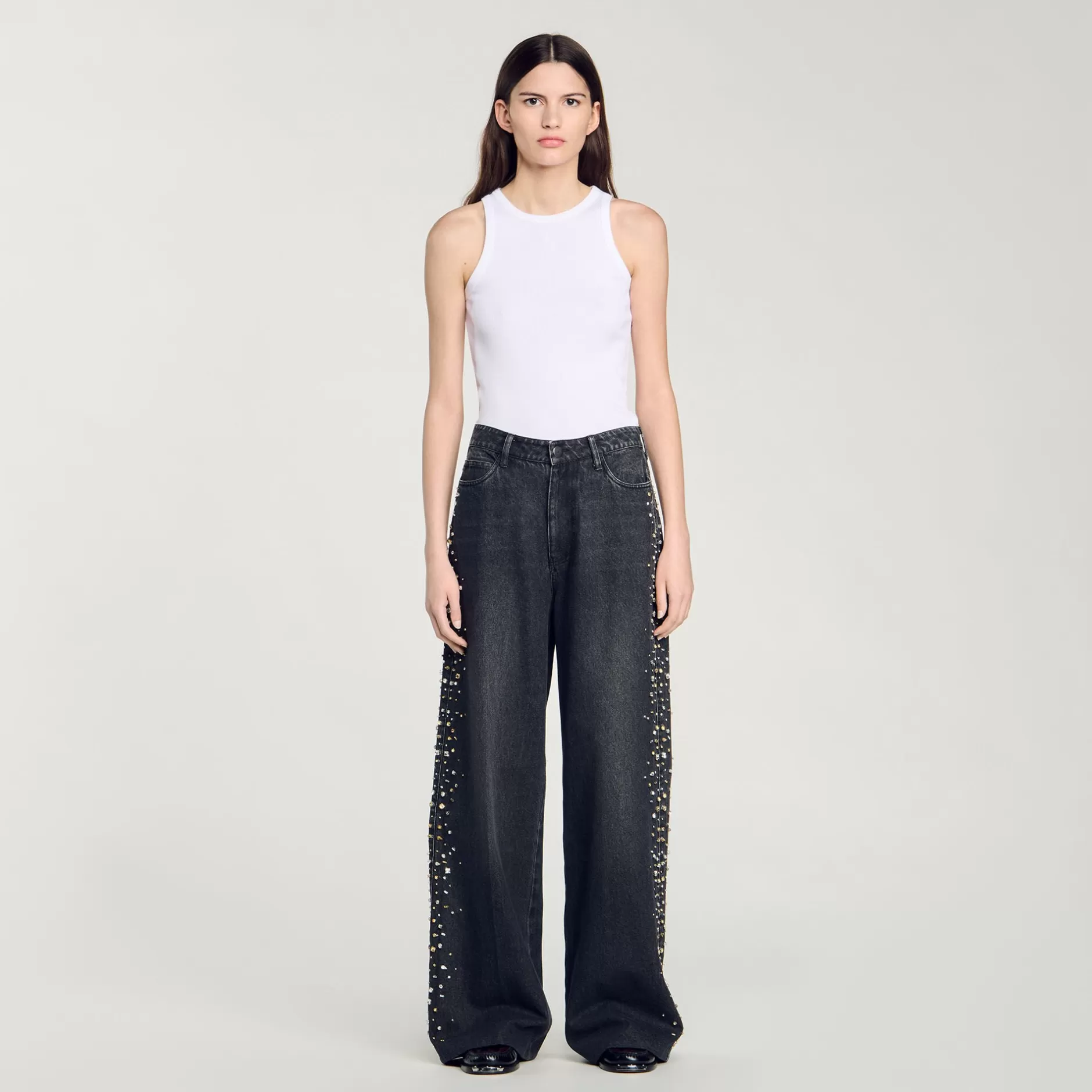 Sandro Jeans Larghi Glitterati<Donna Pantaloni & Jeans