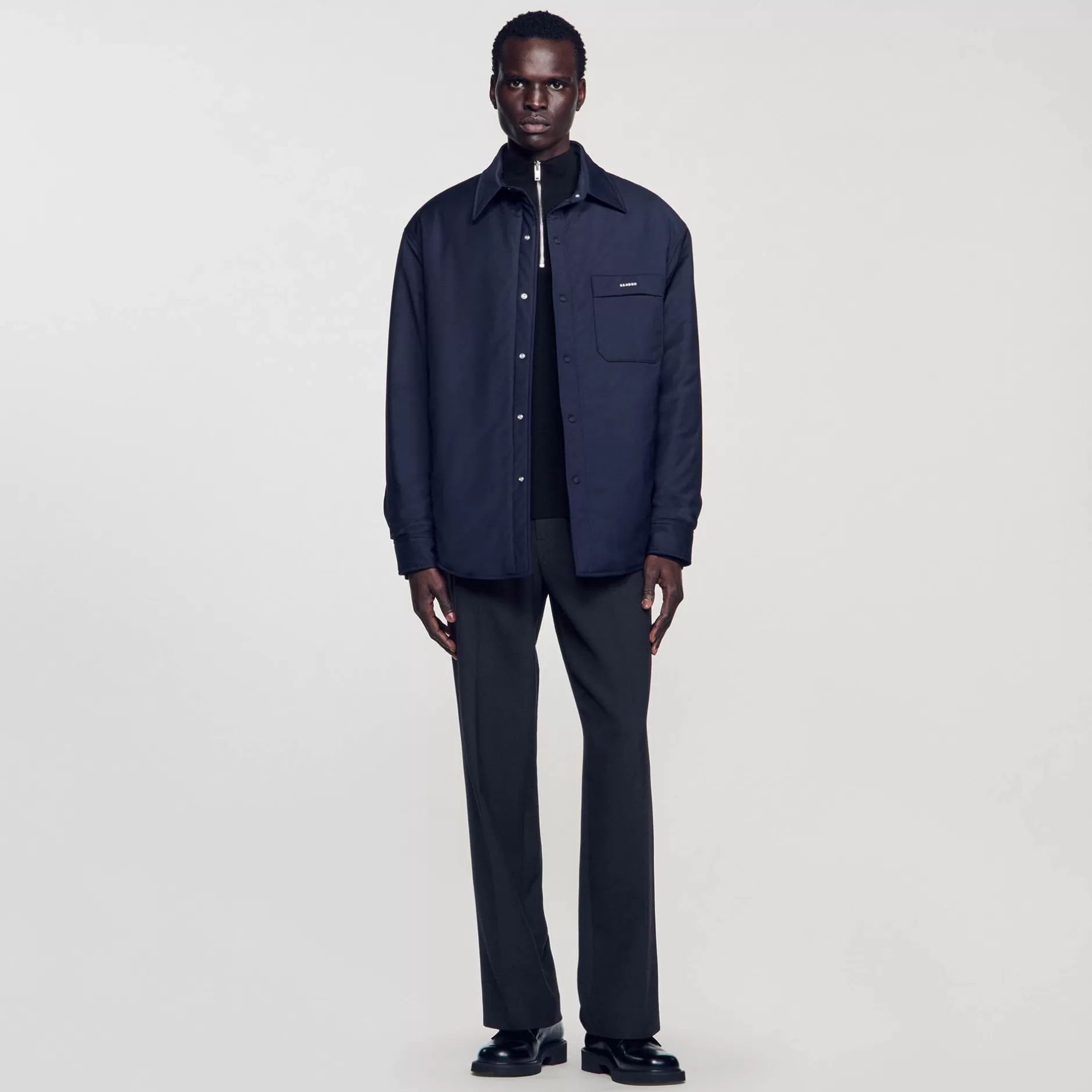 Sandro Overshirt Imbottita Oversize<Uomo Cappotti & Giubbotti | Camicie