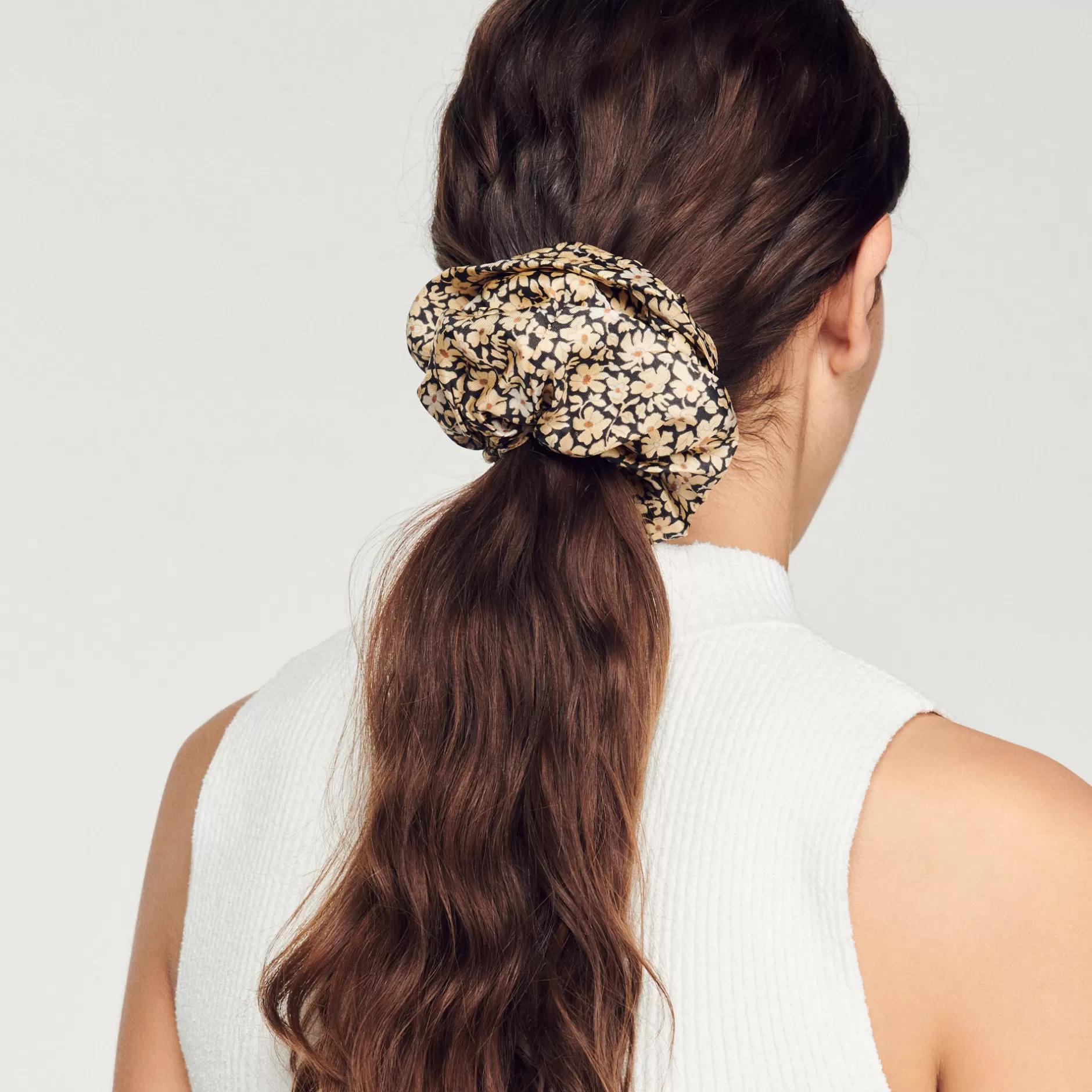 Sandro Scrunchie In Seta Stampata<Donna Altri Accessori