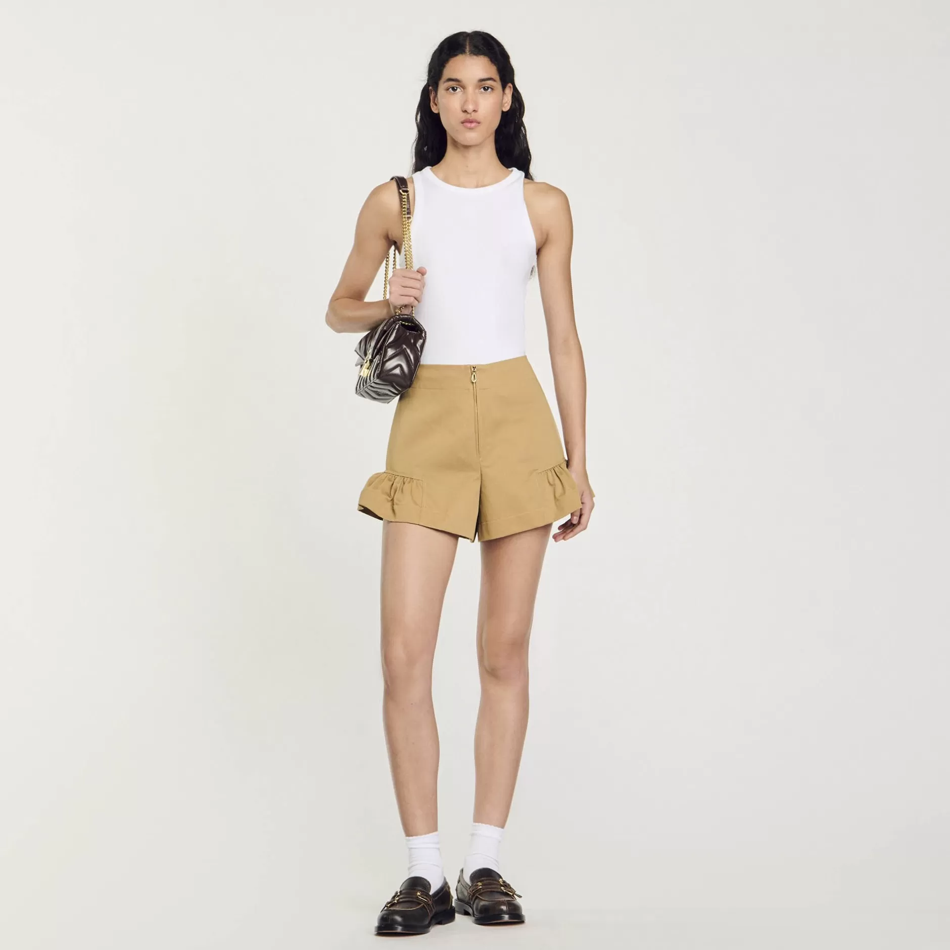 Sandro Shorts Con Volant<Donna Gonne & Short