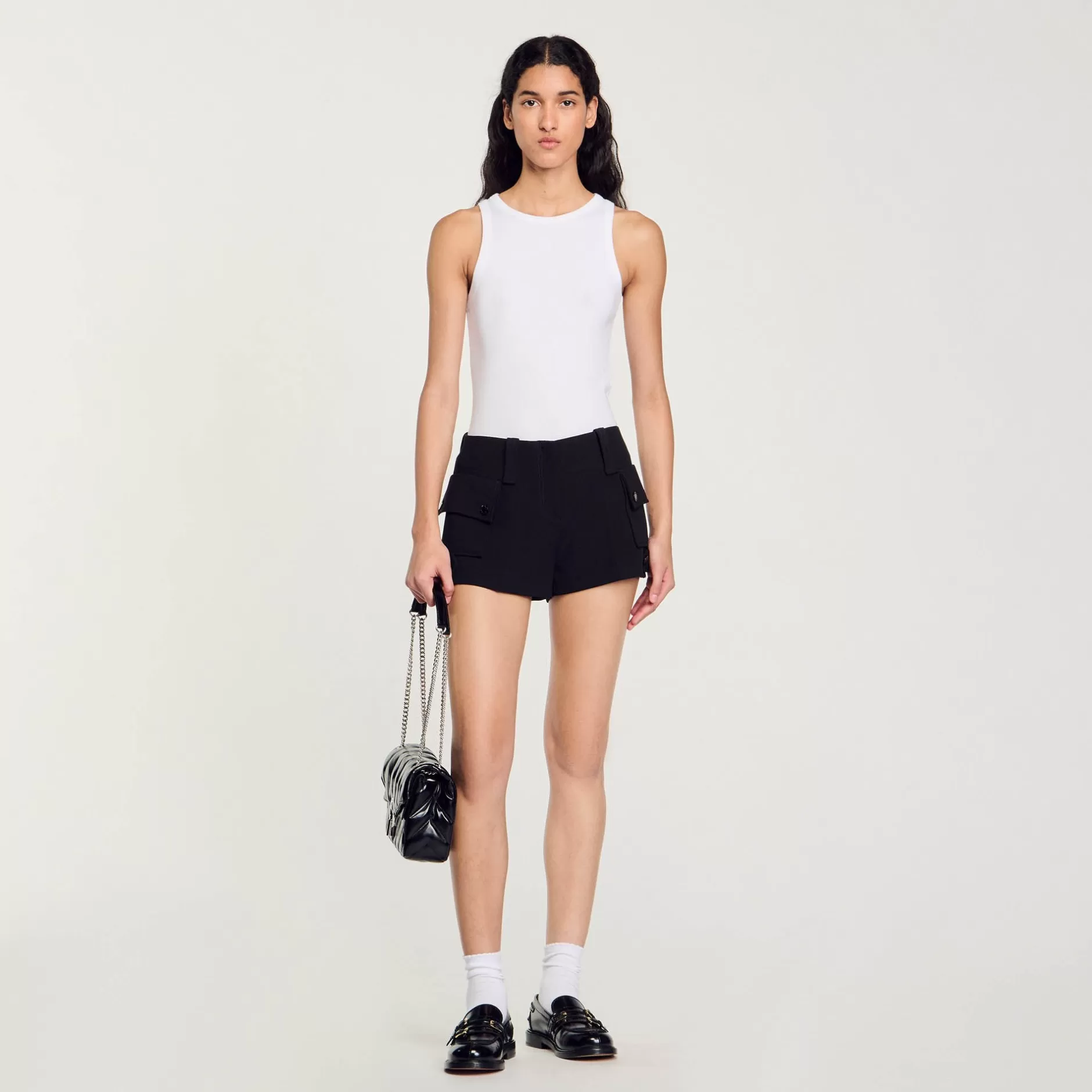 Sandro Shorts Corti Con Tasche<Donna Gonne & Short