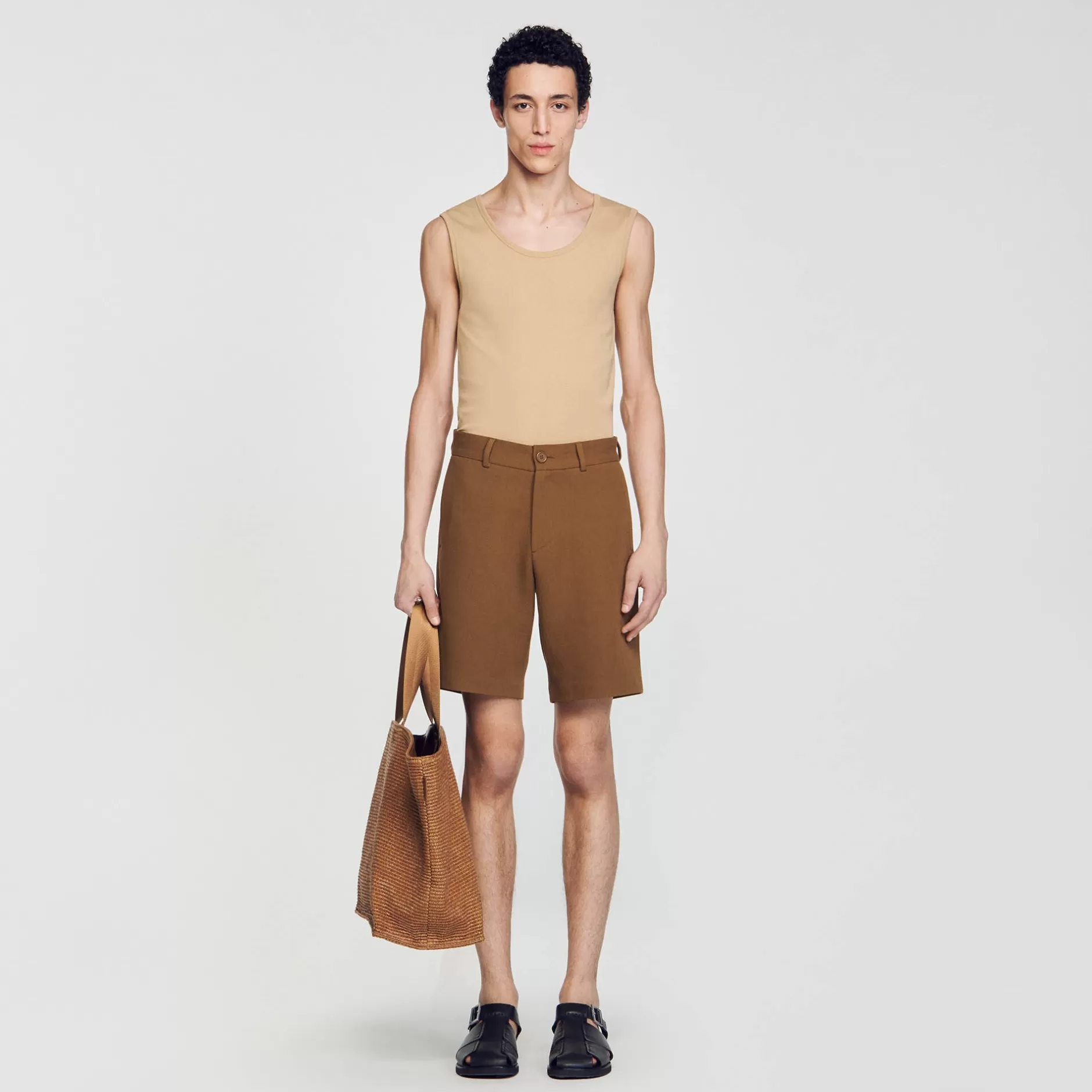 Sandro Shorts In Cotone<Uomo Pantaloni & Short