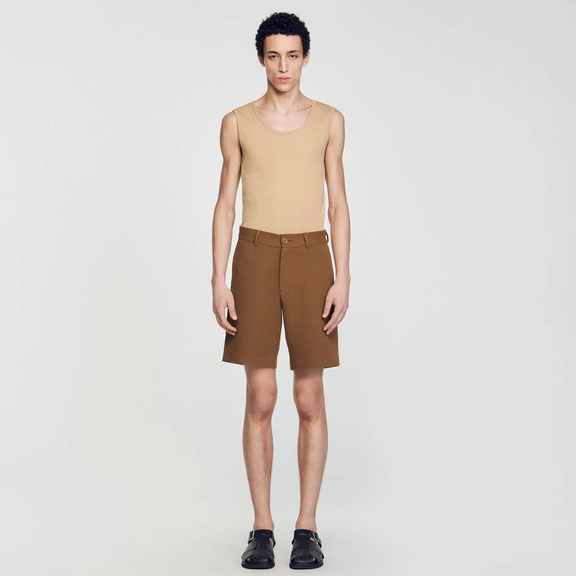 Sandro Shorts In Cotone<Uomo Pantaloni & Short