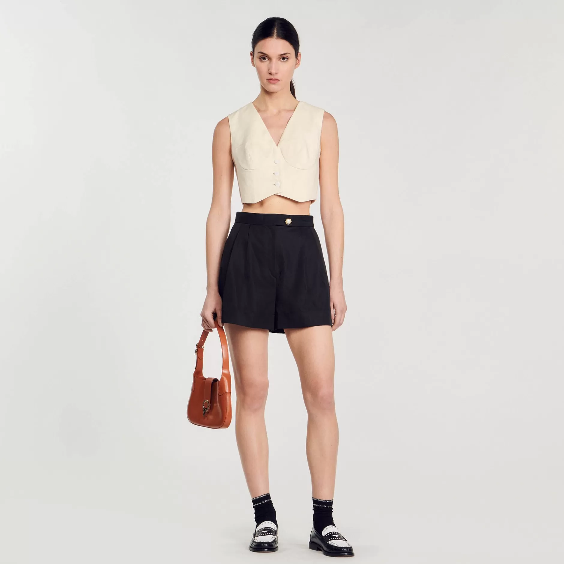 Sandro Shorts In Gabardina<Donna Gonne & Short