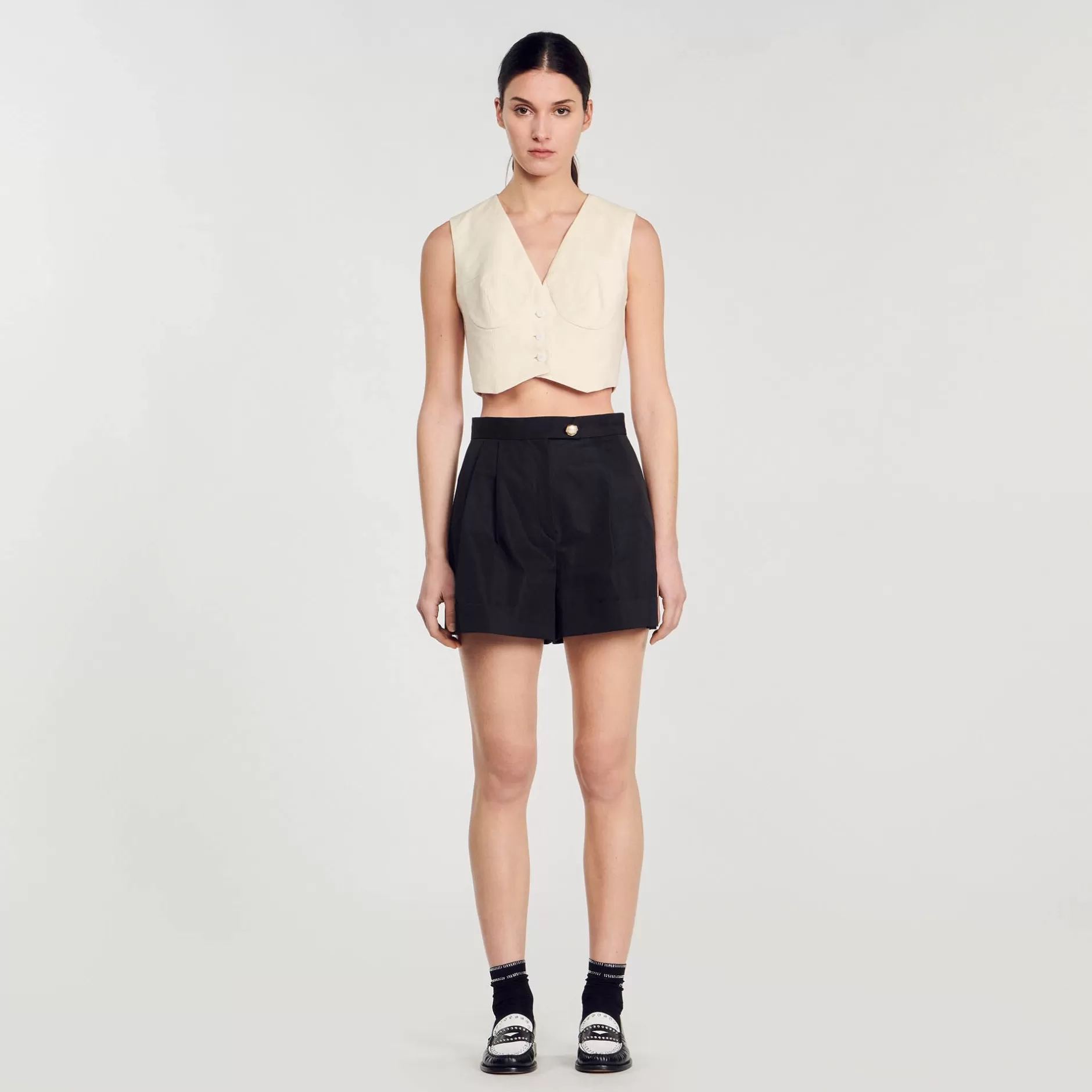 Sandro Shorts In Gabardina<Donna Gonne & Short