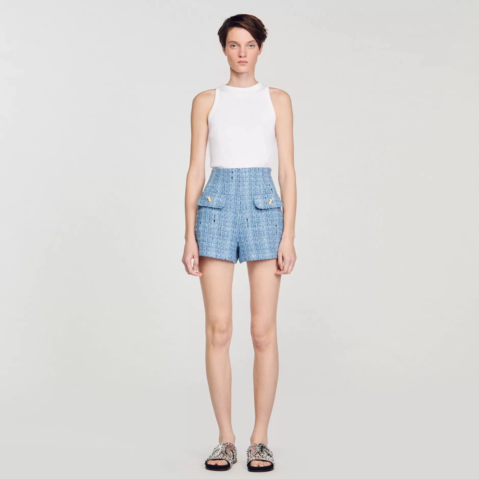 Sandro Shorts In Tweed<Donna Sets | Gonne & Short