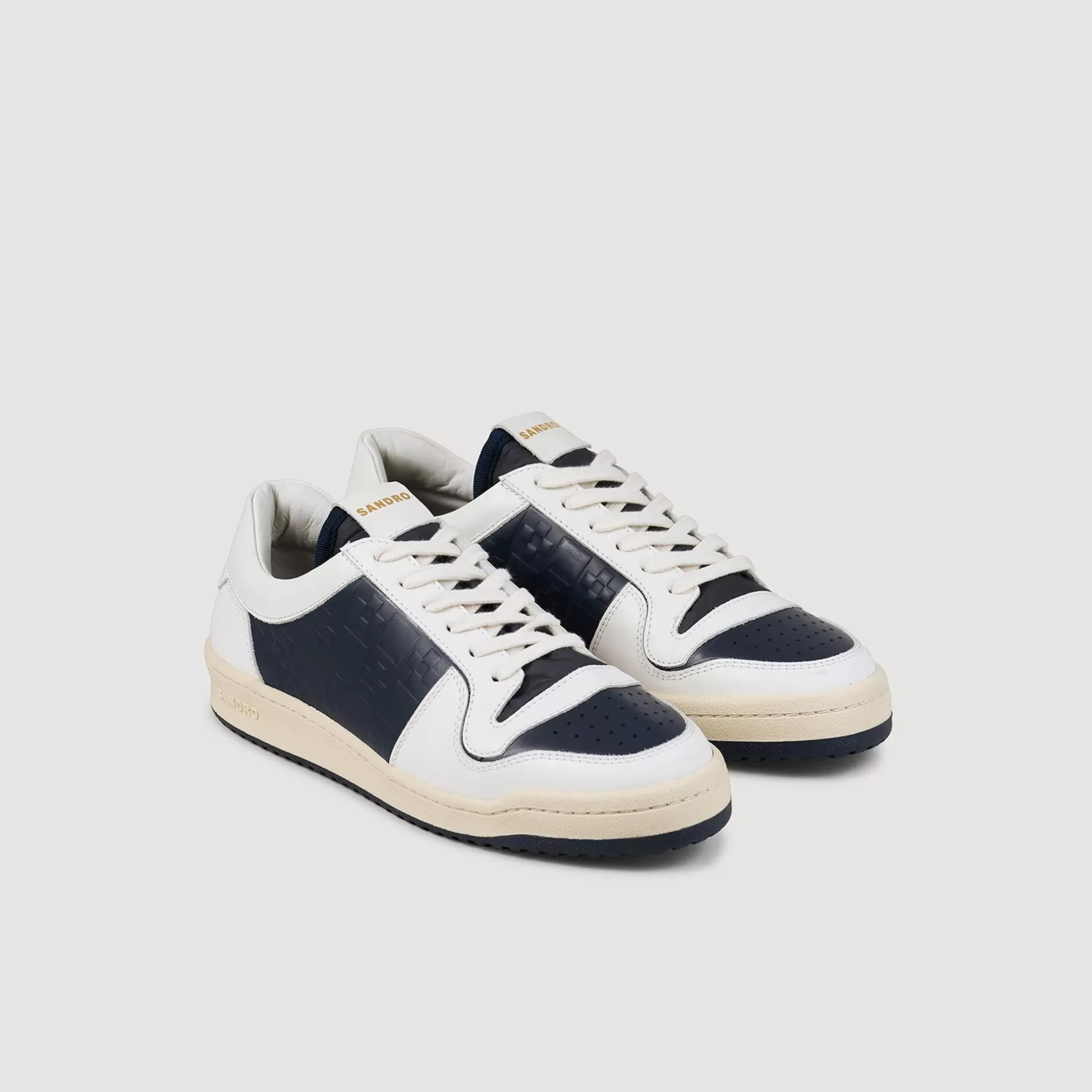 Sandro Sneakers Basse In Pelle<Uomo Sneakers