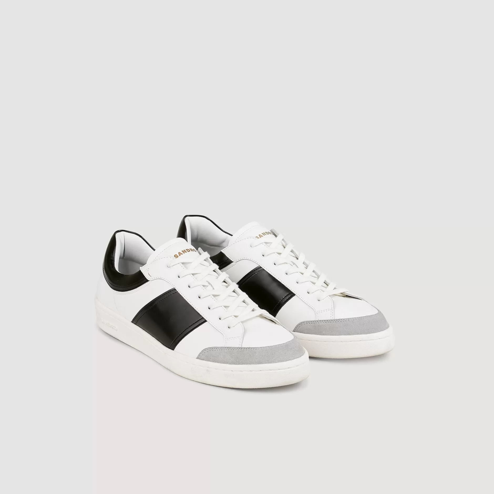 Sandro Sneakers Basse In Pelle<Uomo Sneakers