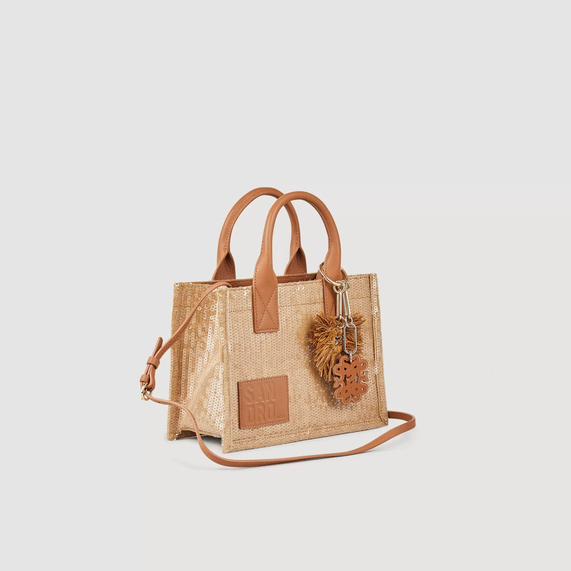 Sandro Tote Bag Piccola Kasbah Con Lustrini<Donna Borse Shopping | Borse A Spalla