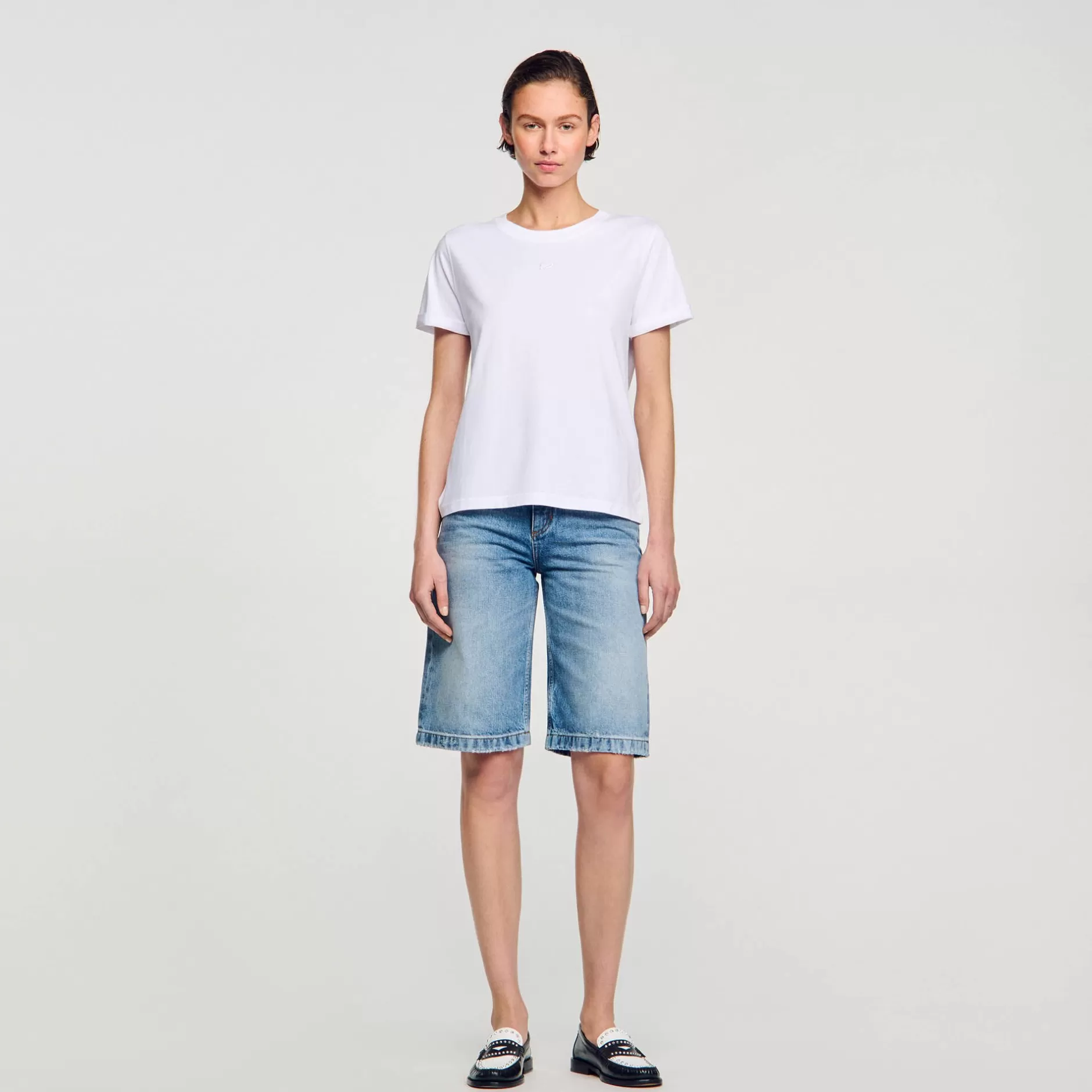 Sandro T-shirt Con Doppia S<Donna Magliette