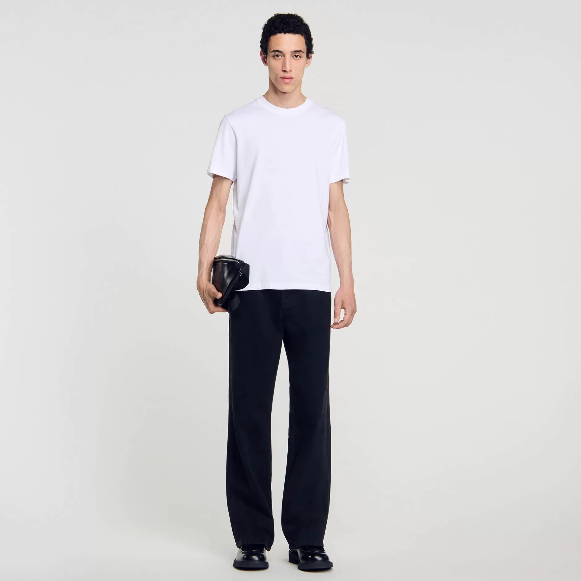 Sandro T-shirt In Cotone<Uomo Magliette & Polo