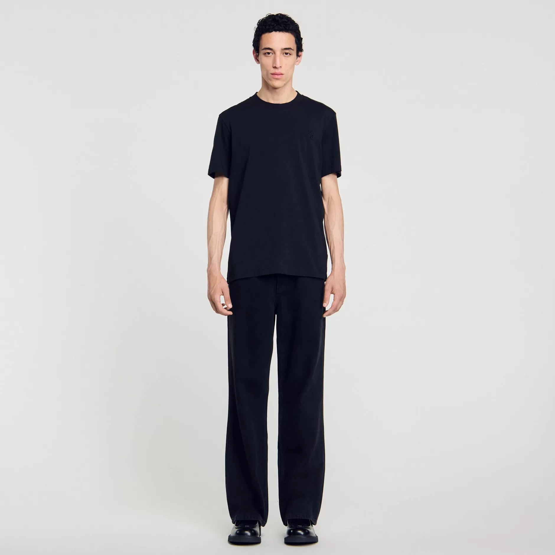 Sandro T-shirt In Cotone<Uomo Magliette & Polo