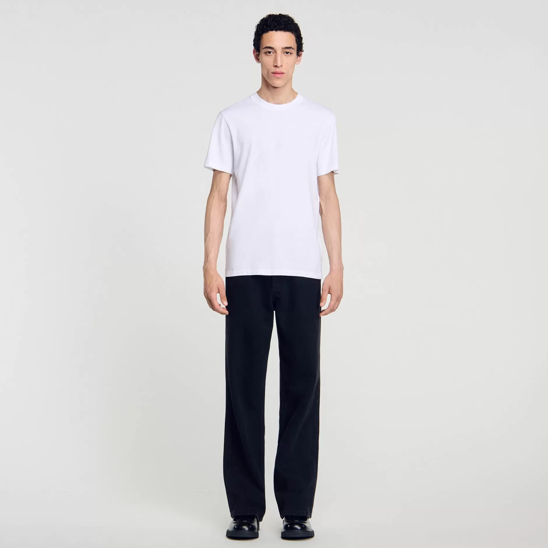 Sandro T-shirt In Cotone<Uomo Magliette & Polo