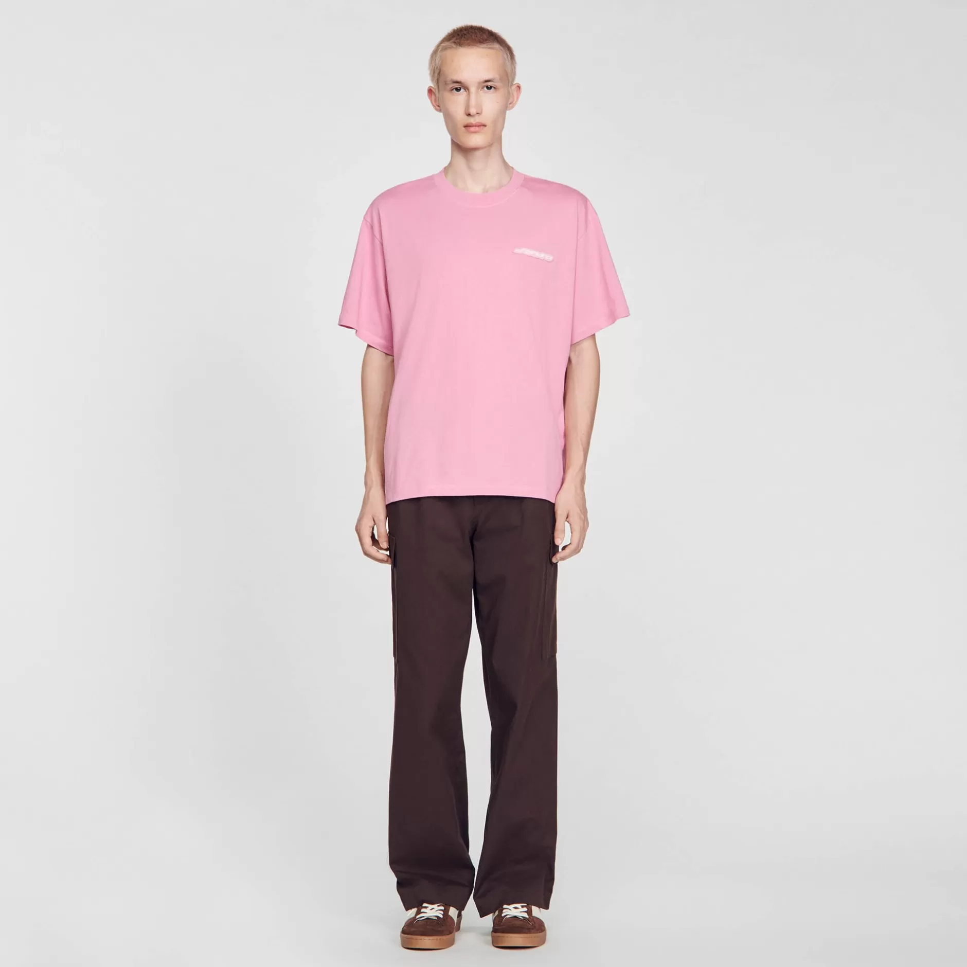 Sandro T-shirt In Cotone<Uomo Magliette & Polo