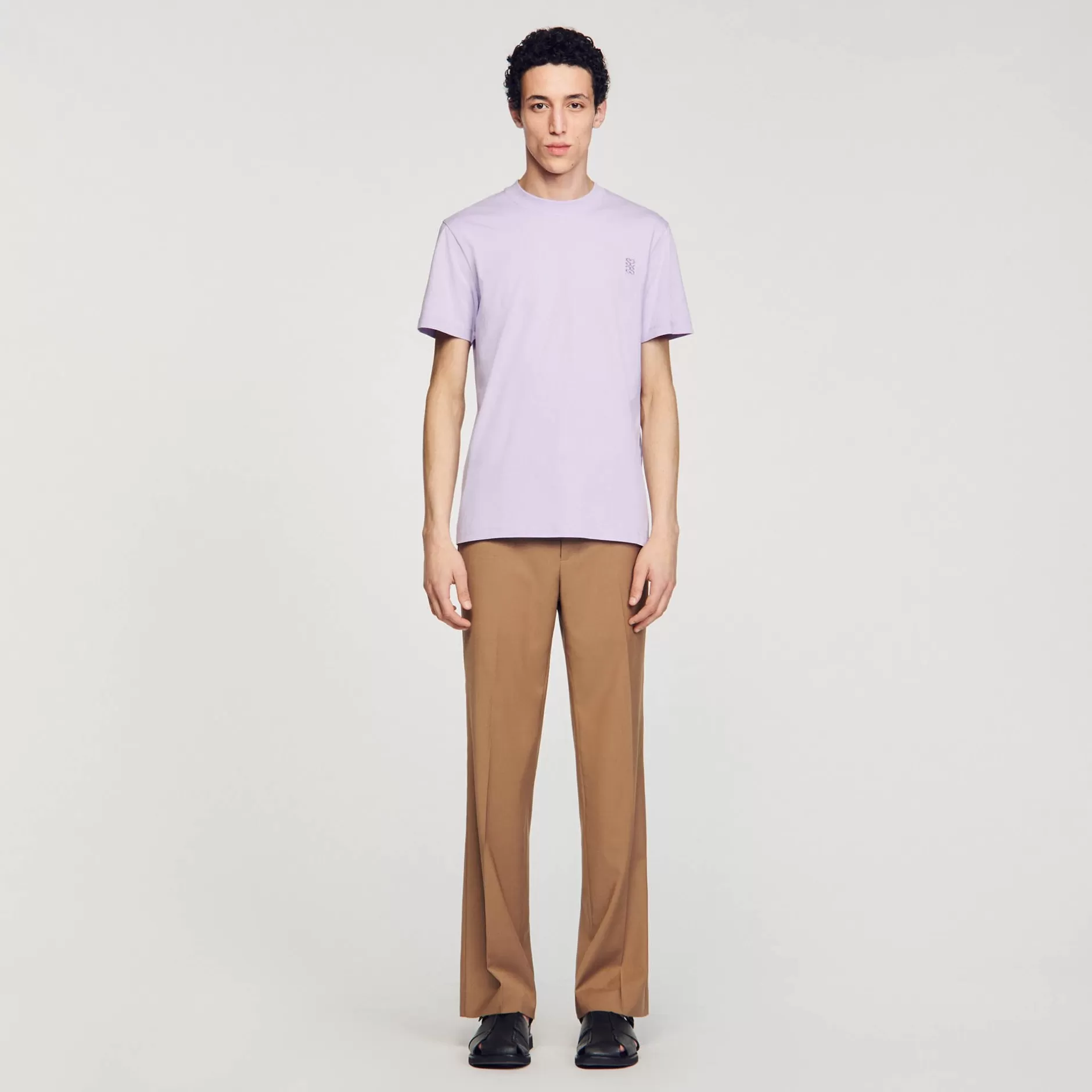 Sandro T-shirt In Cotone<Uomo Magliette & Polo