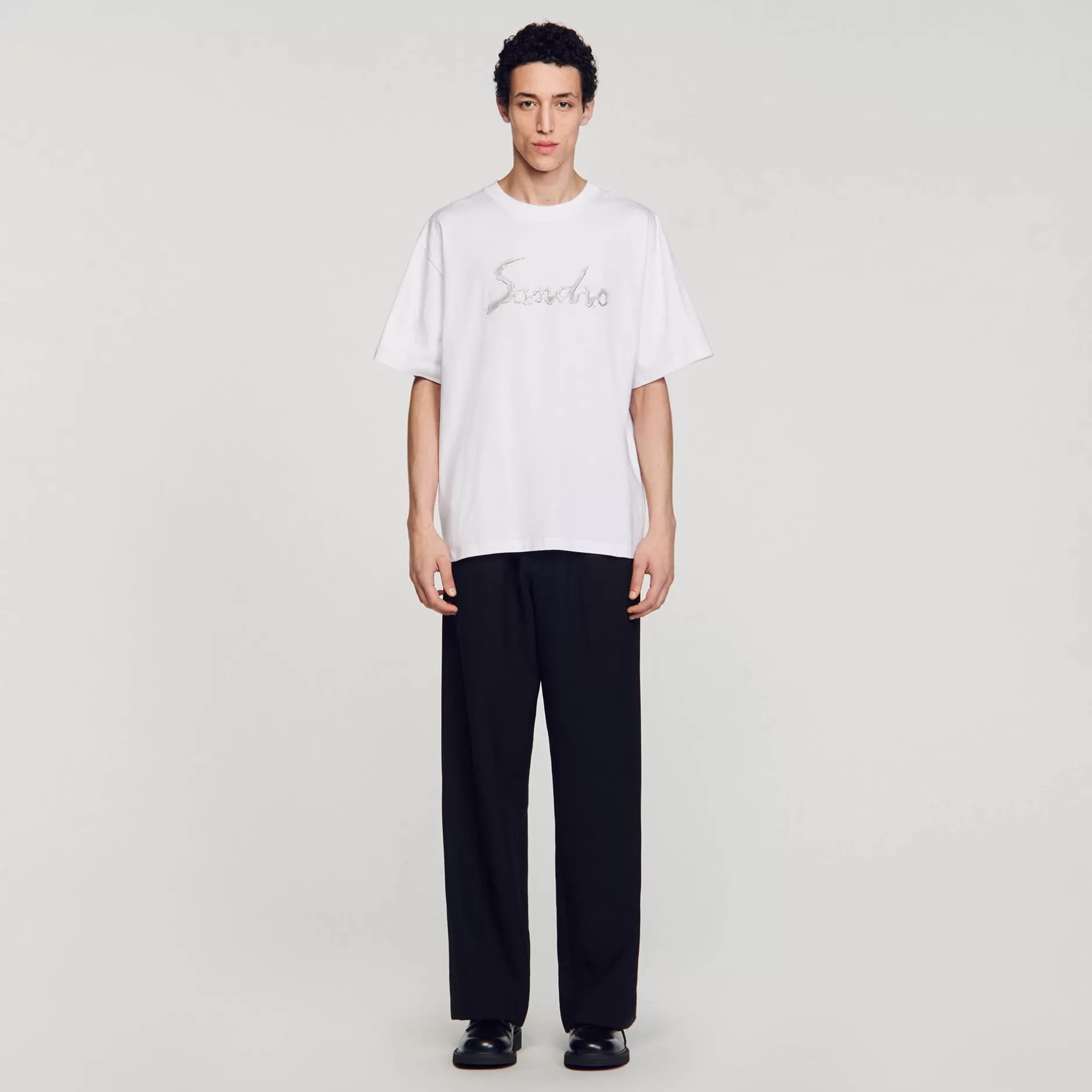 Sandro T-shirt Oversize In Cotone<Uomo Magliette & Polo